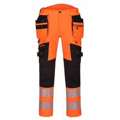 Portwest DX442 HiVis Strech-riipputaskuhousut