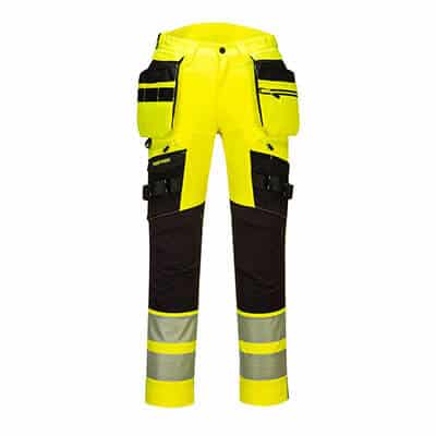 Portwest DX442 HiVis Strech-riipputaskuhousut