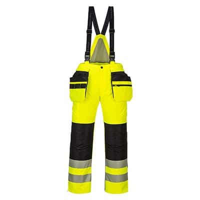 Portwest PW351 HiVis talvityöhousut riipputaskuilla