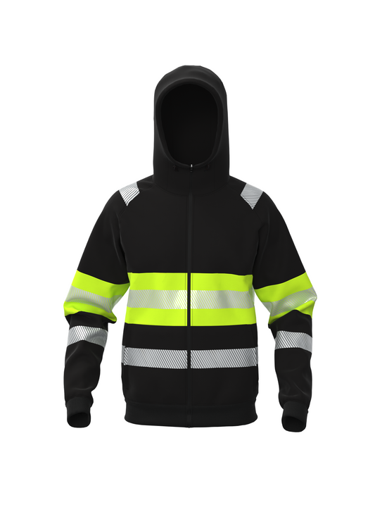 BoSafety Fenixplus vetoketjuhuppari Hi-Vis luokka 1
