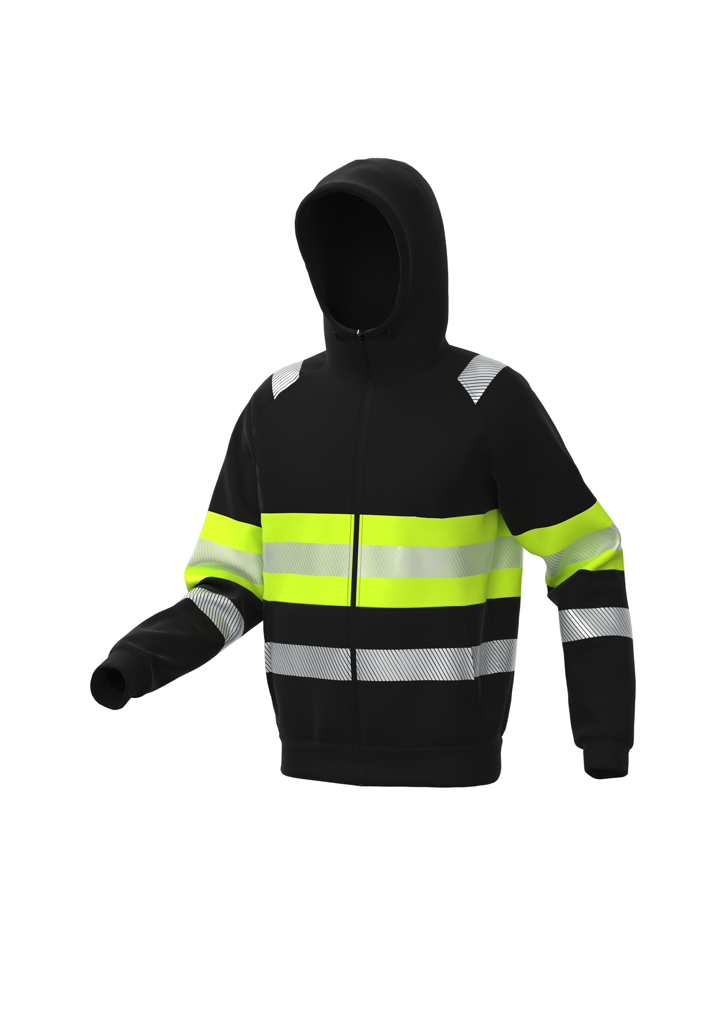 BoSafety Fenixplus vetoketjuhuppari Hi-Vis luokka 1