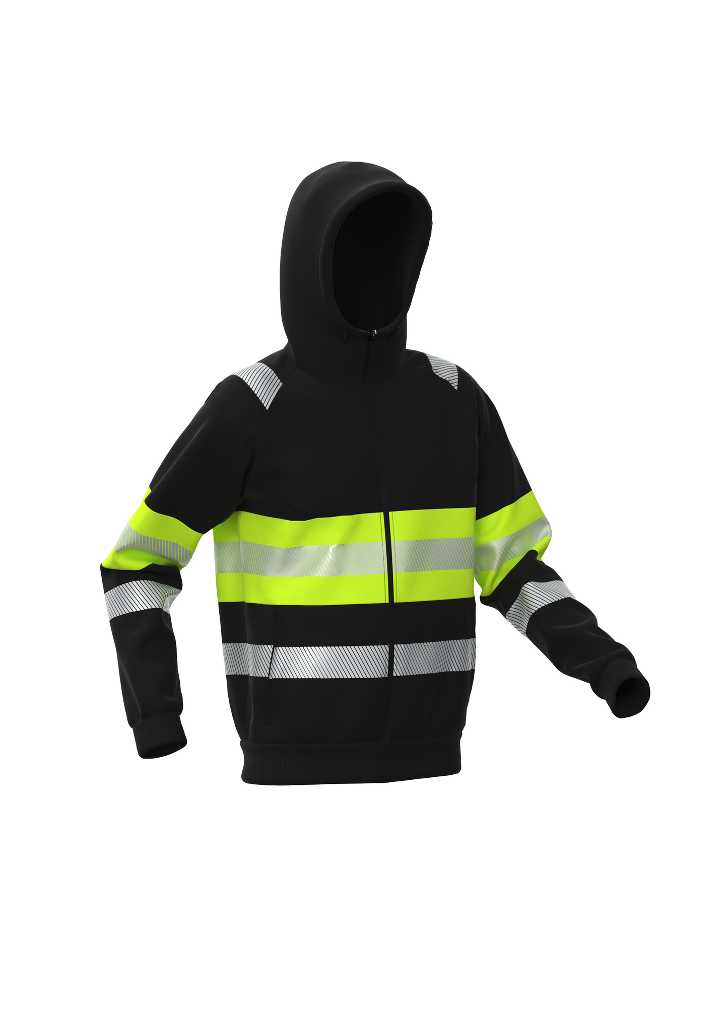 BoSafety Fenixplus vetoketjuhuppari Hi-Vis luokka 1